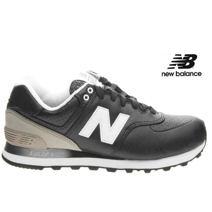 new balance 574 noir cuir